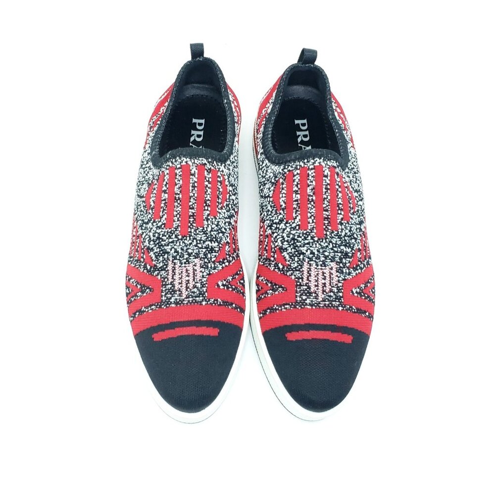 Prada Knit Calzature Donna Sneaker Slip On Multi Color Womens EUR 39/US 9 - Picture 4 of 11